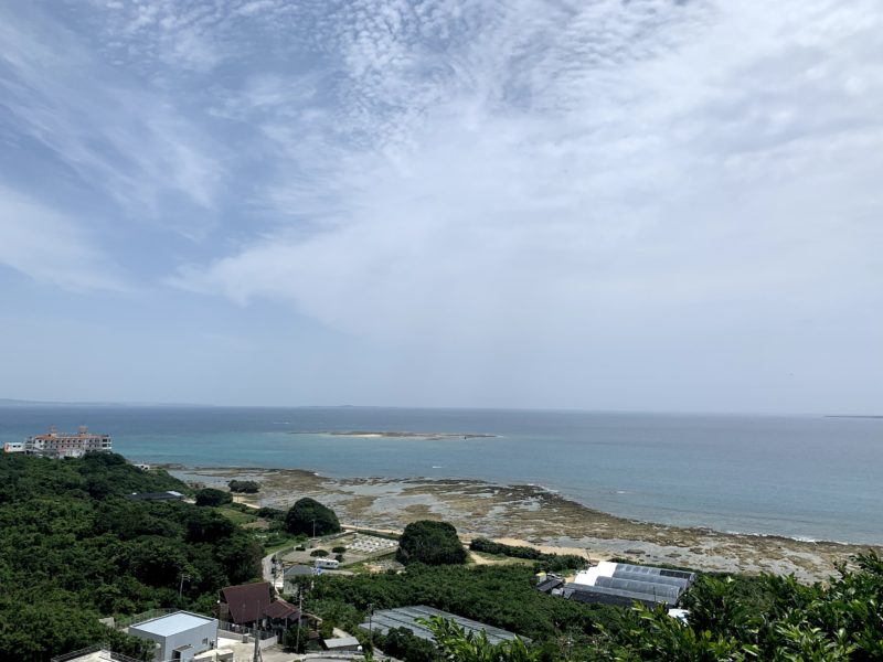 駐車場の裏手から絶景